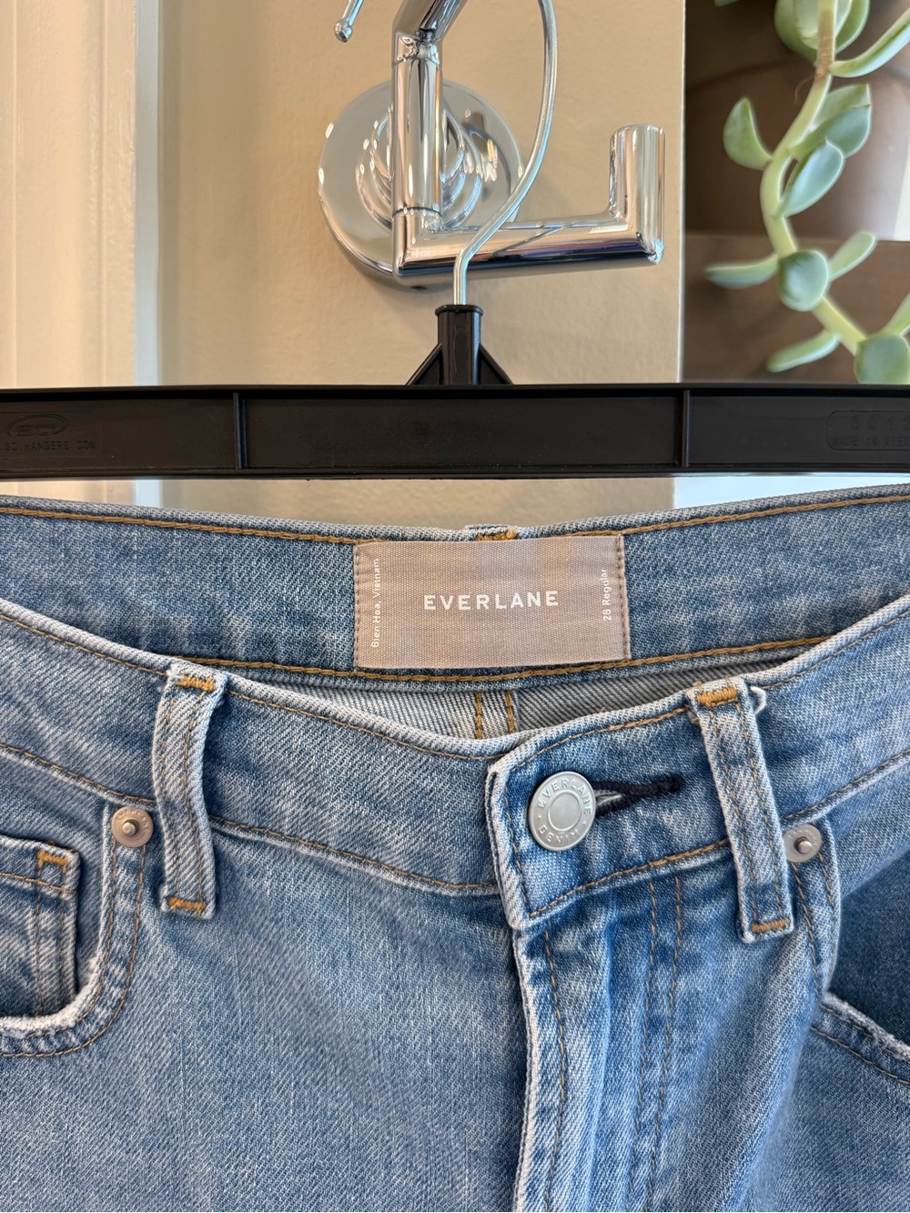 Everlane 28 regular high rise straight jeans